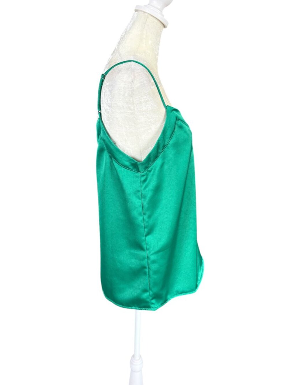 Gibson women's green v-neck pullover cami tank top adjustable straps size PM - Picture 3 of 9